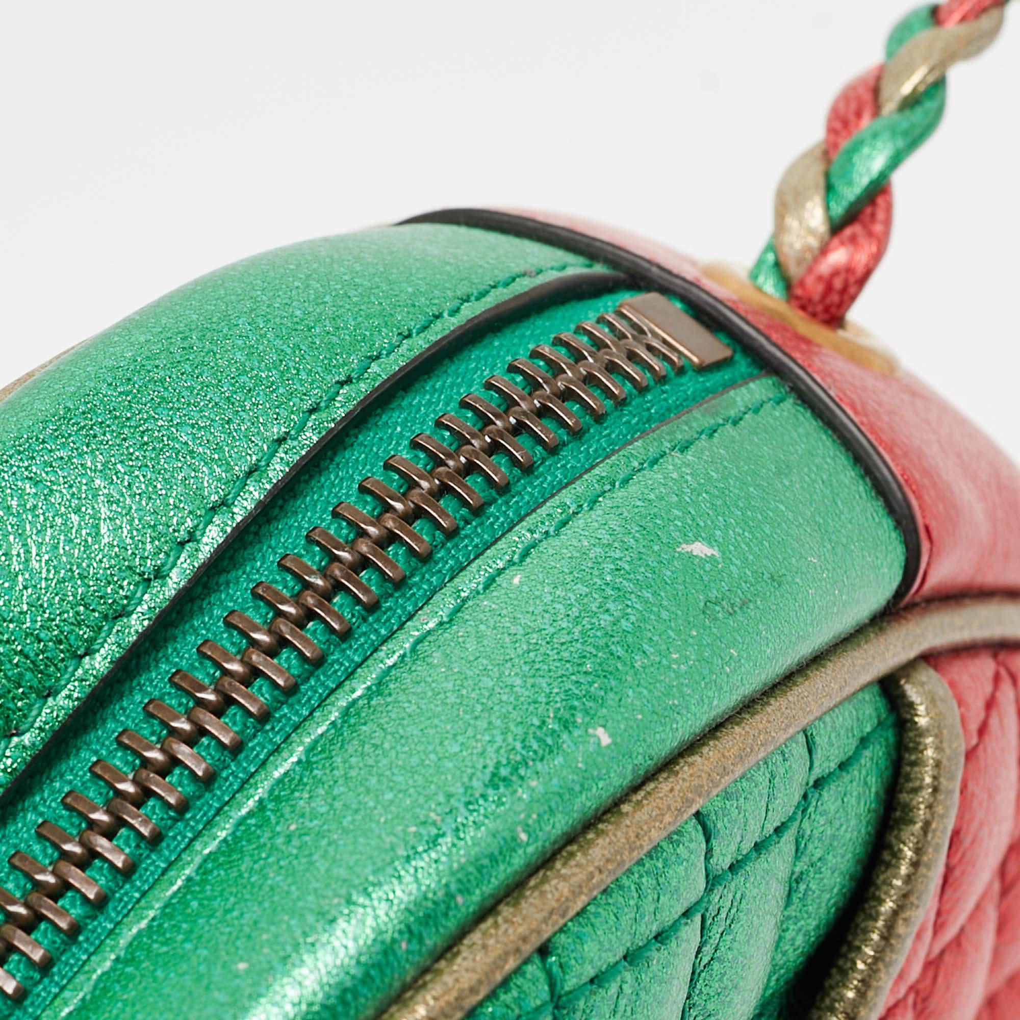 Gucci Multicolor Quilted Leather Mini Trapuntata Crossbody Bag 9