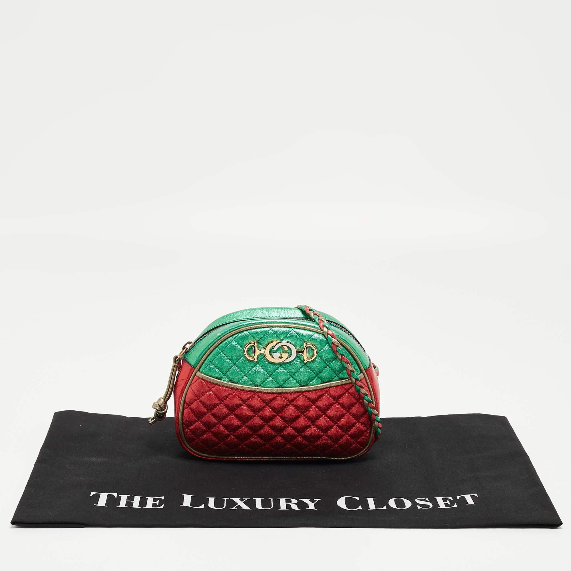 Gucci Multicolor Quilted Leather Mini Trapuntata Crossbody Bag 14