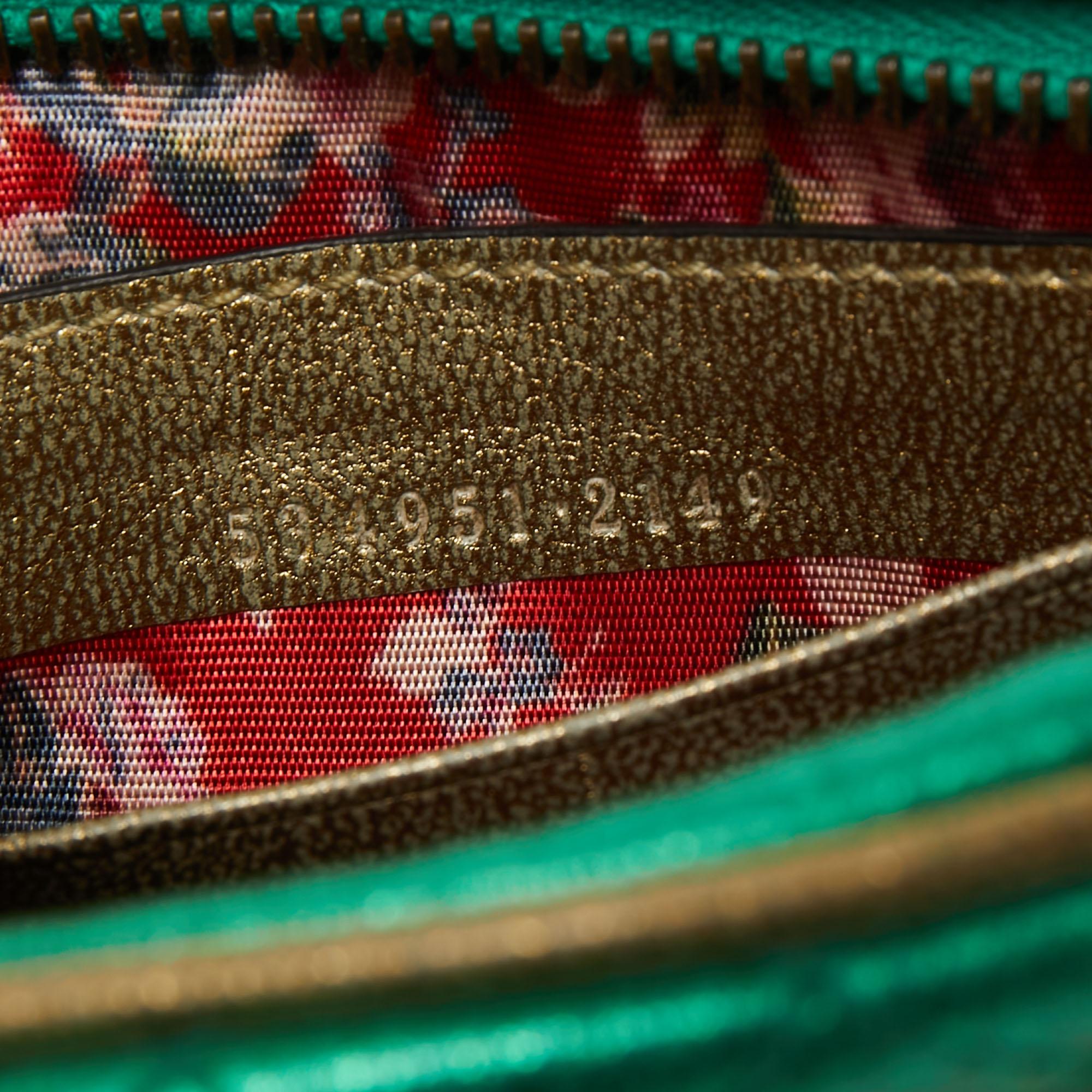 Gucci Multicolor Quilted Leather Mini Trapuntata Crossbody Bag In Good Condition In Dubai, Al Qouz 2