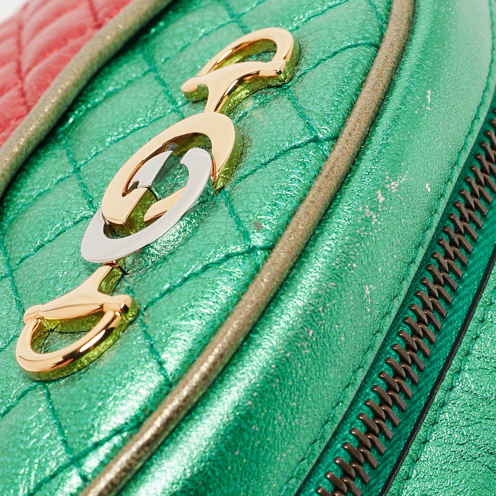 Gucci Multicolor Quilted Leather Mini Trapuntata Crossbody Bag 3