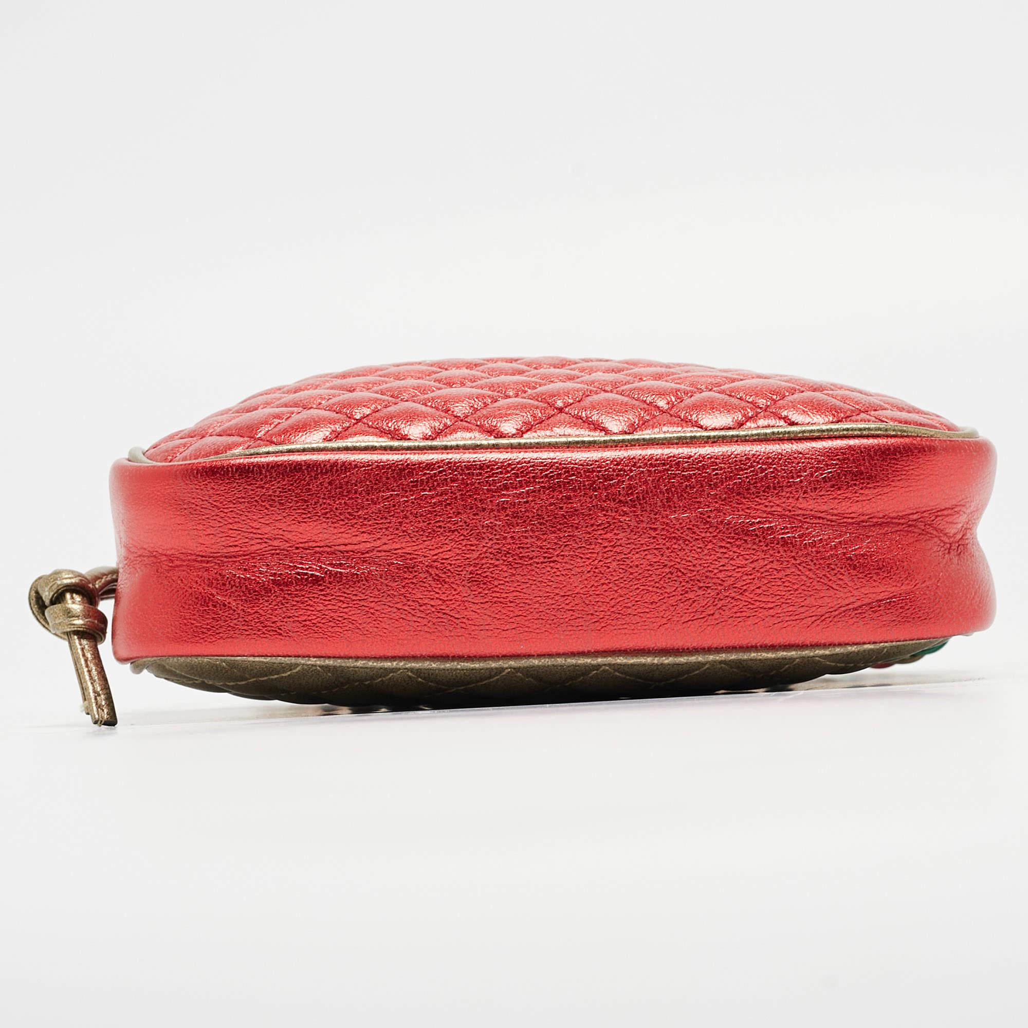 Gucci Multicolor Quilted Leather Mini Trapuntata Crossbody Bag 5