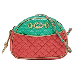 Retro Gucci Multicolor Quilted Leather Mini Trapuntata Crossbody Bag