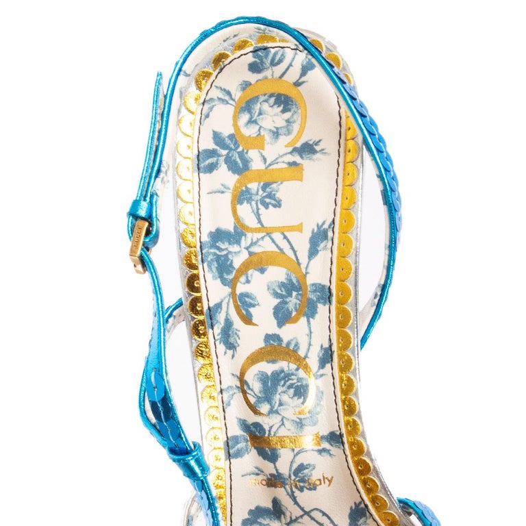 multicolor gucci sandals