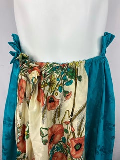 Gucci Multicolor Silk Floral Maxi Skirt Size 40
