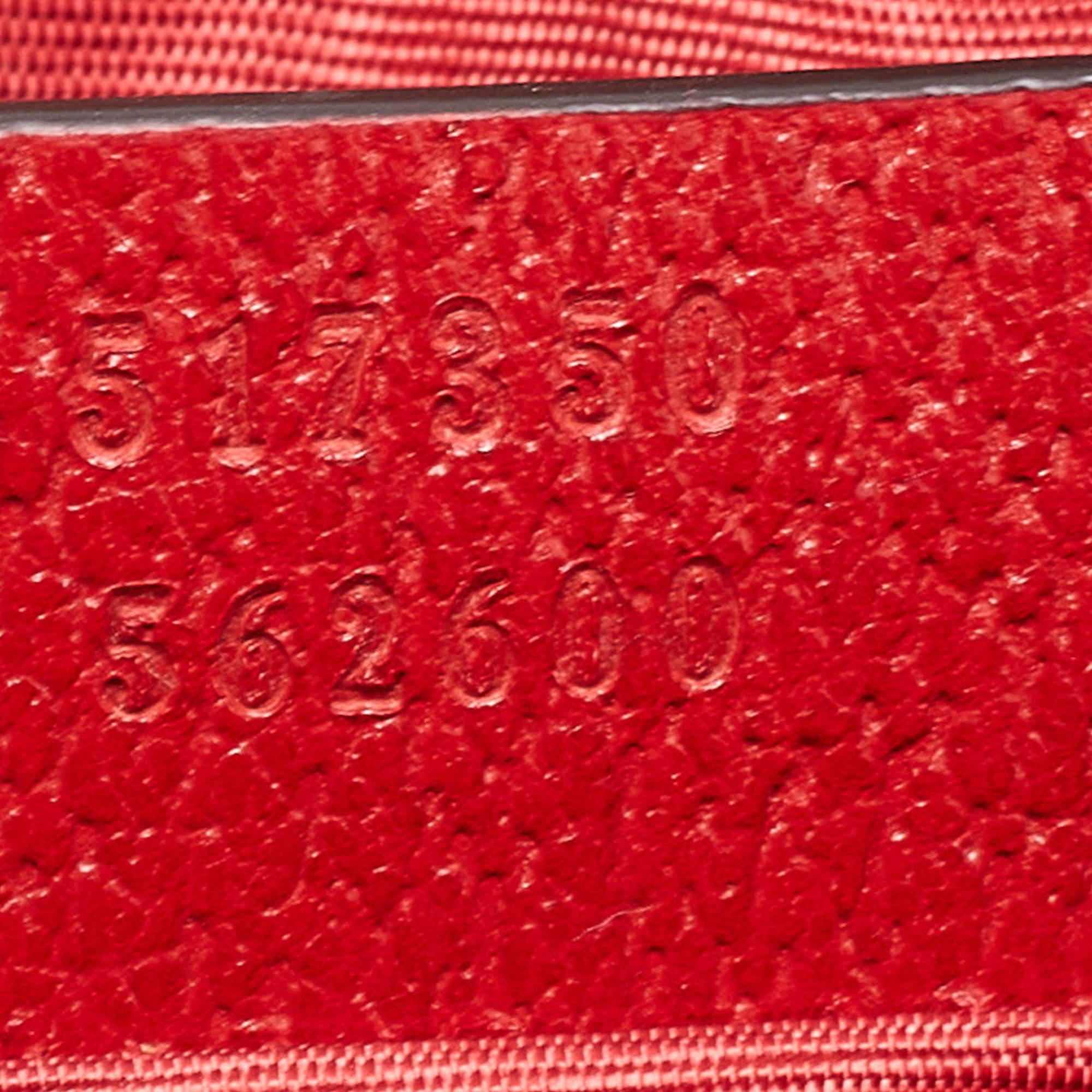 Gucci Multicolor Stripe Canvas and Leather Mini Sylvie Ophidia Crossbody Bag 3