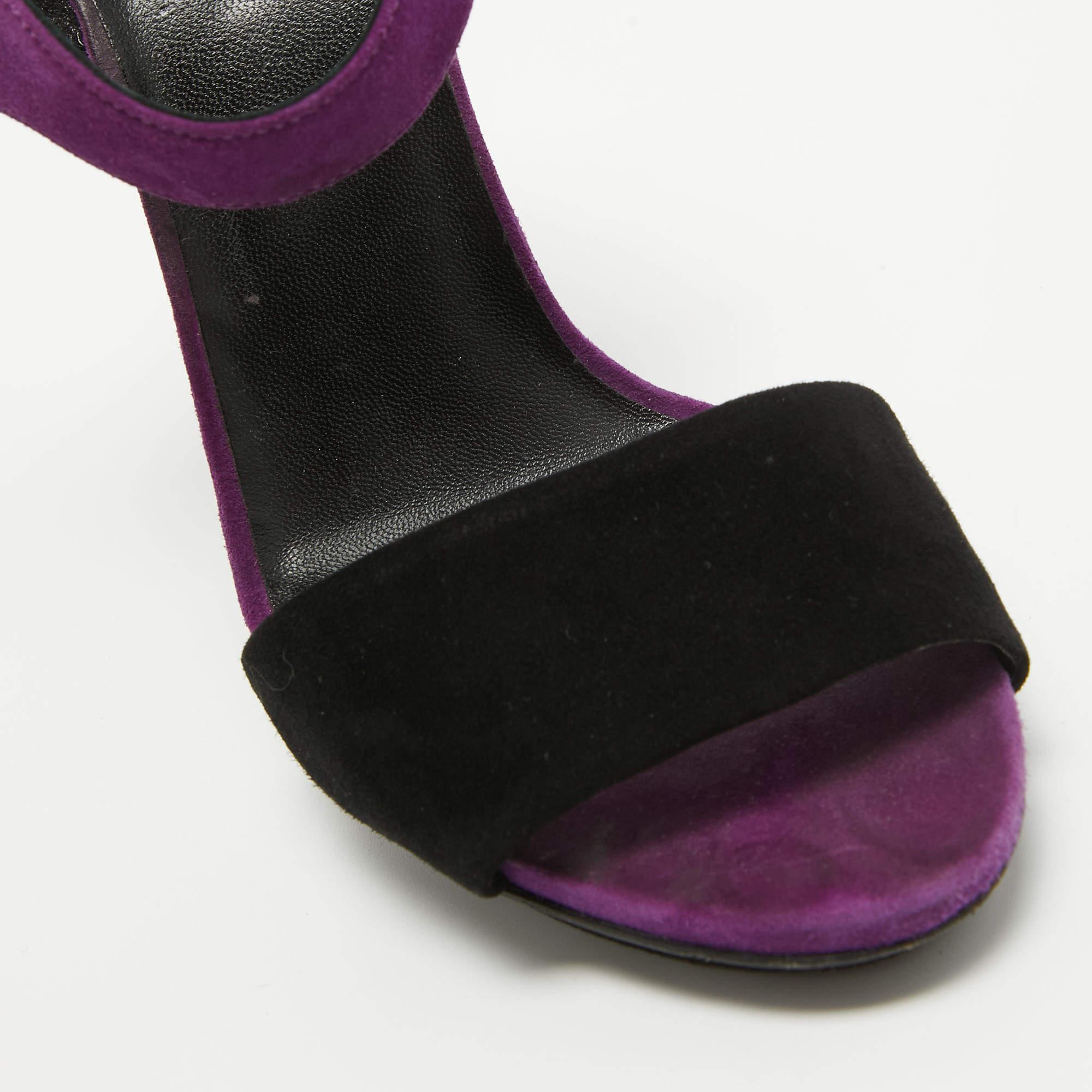 Women's Gucci Multicolor Suede Liberty Platform Sandals Size 37.5 For Sale