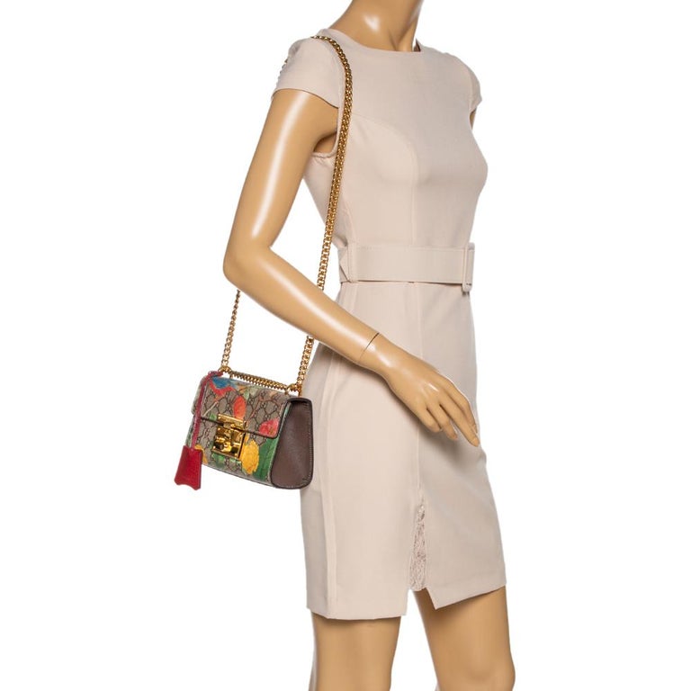 Gucci GG Supreme Tian Print Mini Chain Pochette - ShopStyle Shoulder Bags