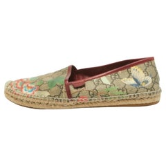 Alpargatas planas de lona Gucci Tian Print GG Supreme multicolor Talla 41.5