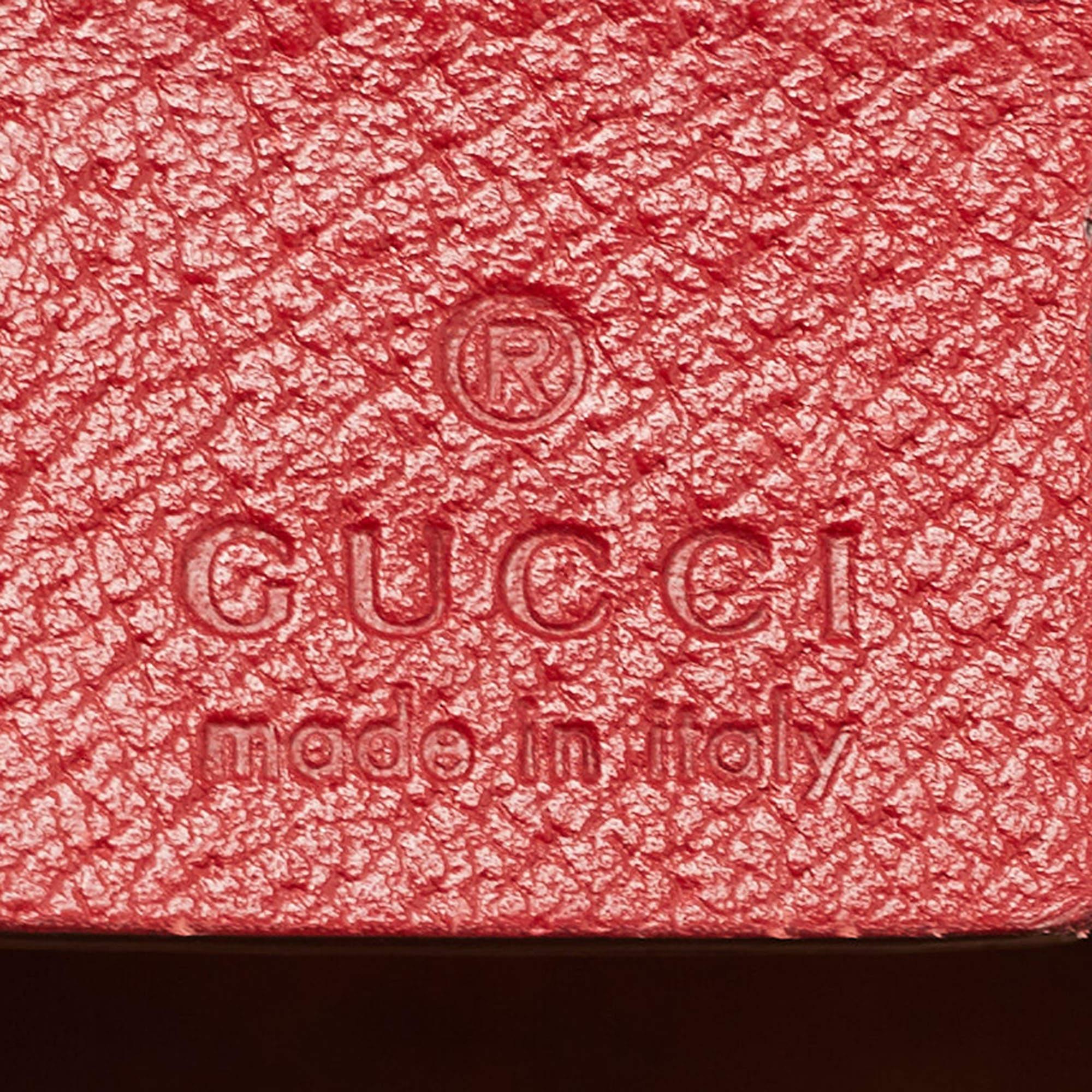 Brown Gucci Multicolor Tian Print GG Supreme Canvas Medium Padlock Shoulder Bag