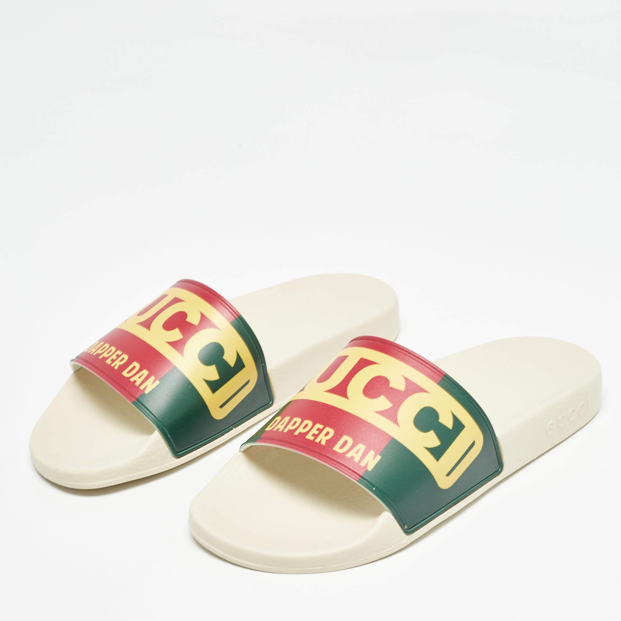 Enhance your casual looks with a touch of high style with these designer slides. Rendered in quality material with a lovely hue adorning its expanse this pair is a must have