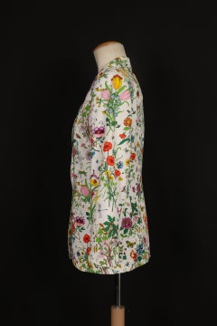 Gucci Multicolored Flower Pattern Cotton Jacket