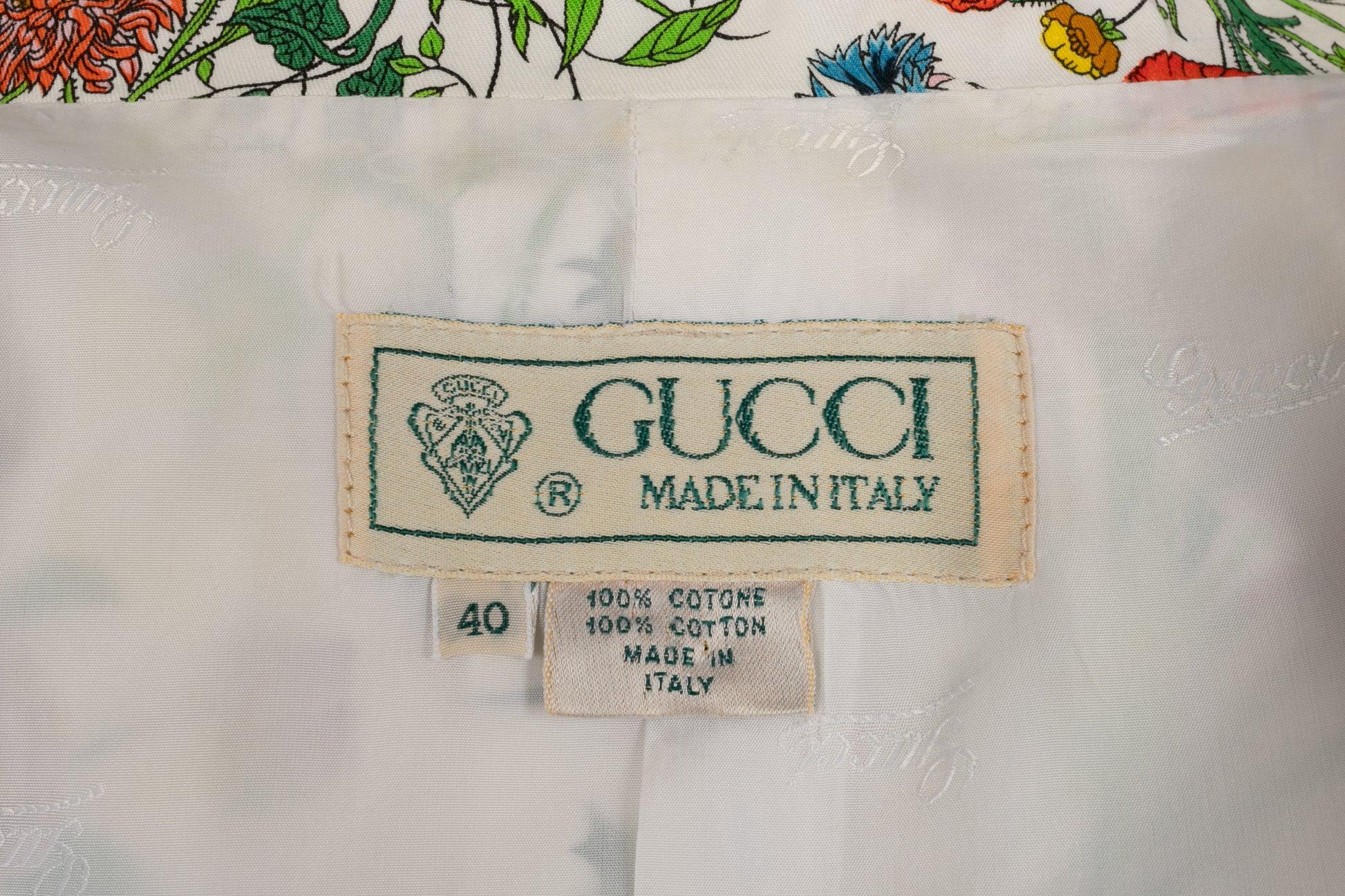 Gucci Multicolored Flower Pattern Cotton Jacket 3