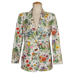 Gucci Multicolored Flower Pattern Cotton Jacket