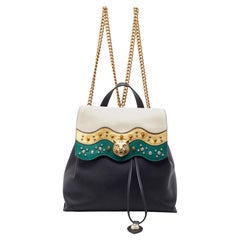 Gucci Zaino medio animalier Malin con borchie in pelle multicolore
