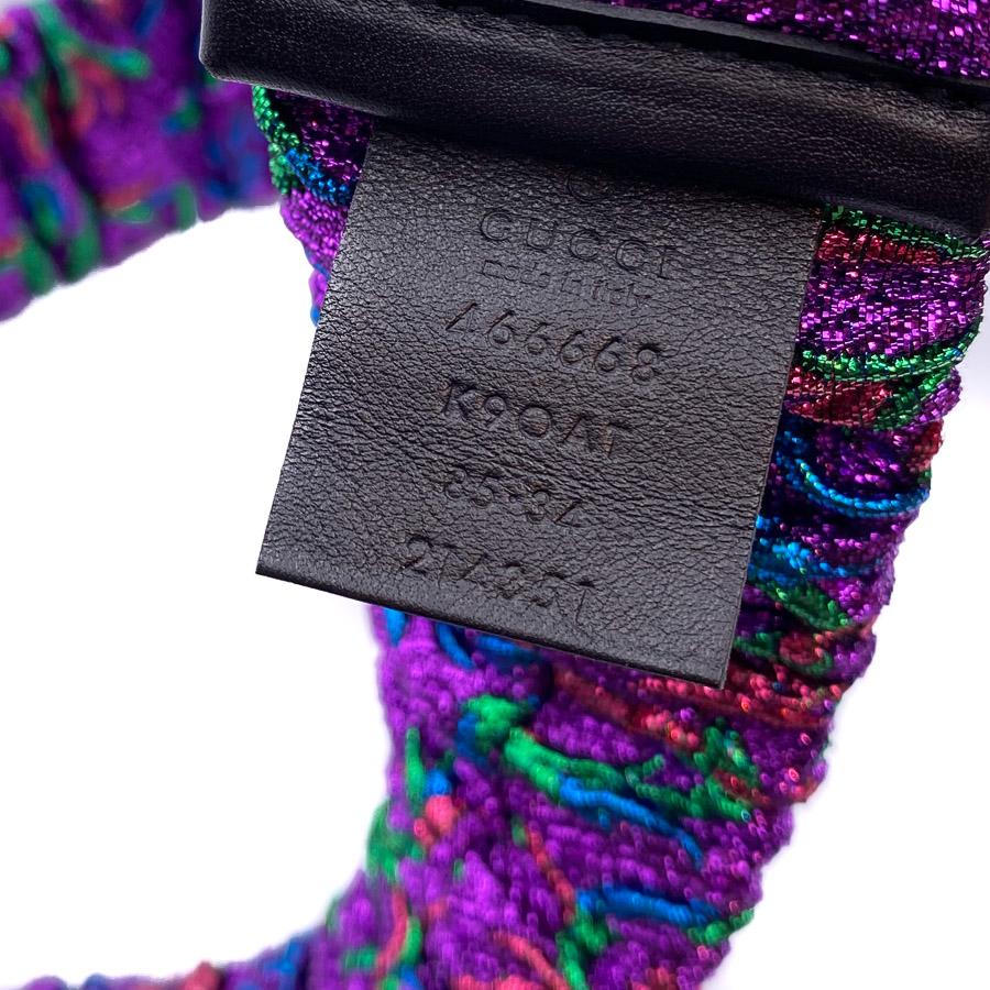 Purple GUCCI Multicolored Wolf Head Belt