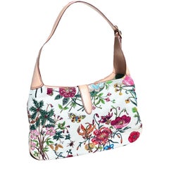 GUCCI Museumsstück - Limitierte Auflage Flora bestickte Umhängetasche mit Perlenstickerei