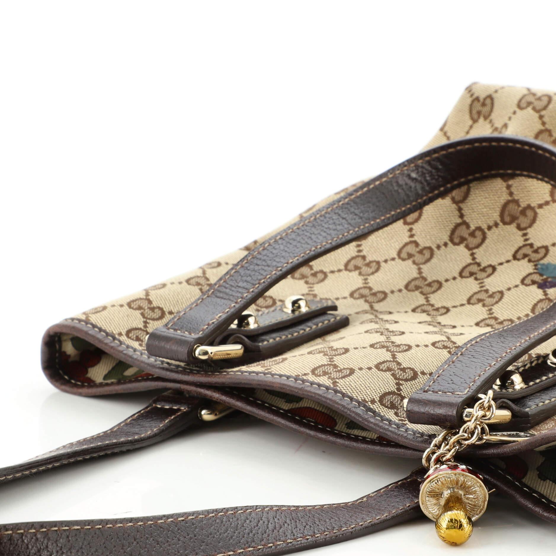 Women's or Men's Gucci Mushroom Tote Embroidered GG Canvas Small