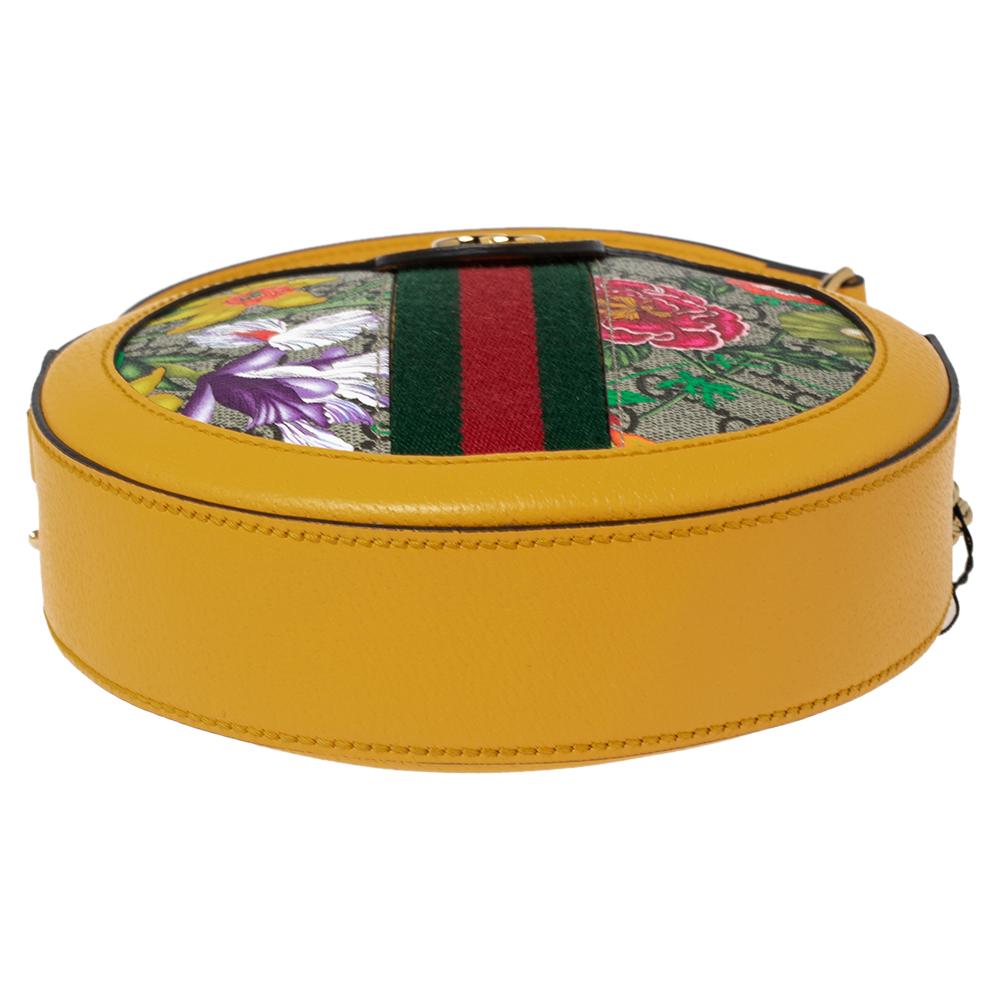 gucci floral round bag