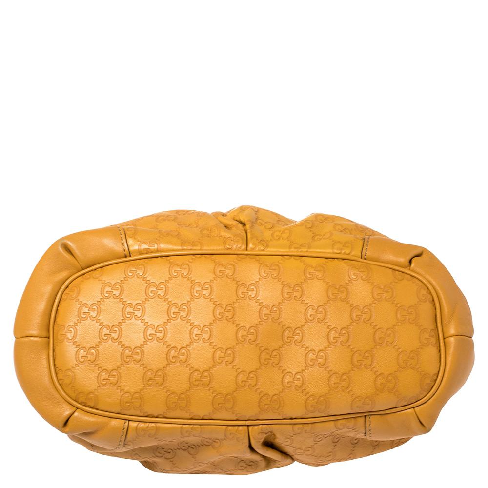 Women's Gucci Mustard Guccissima Leather Sukey Tote