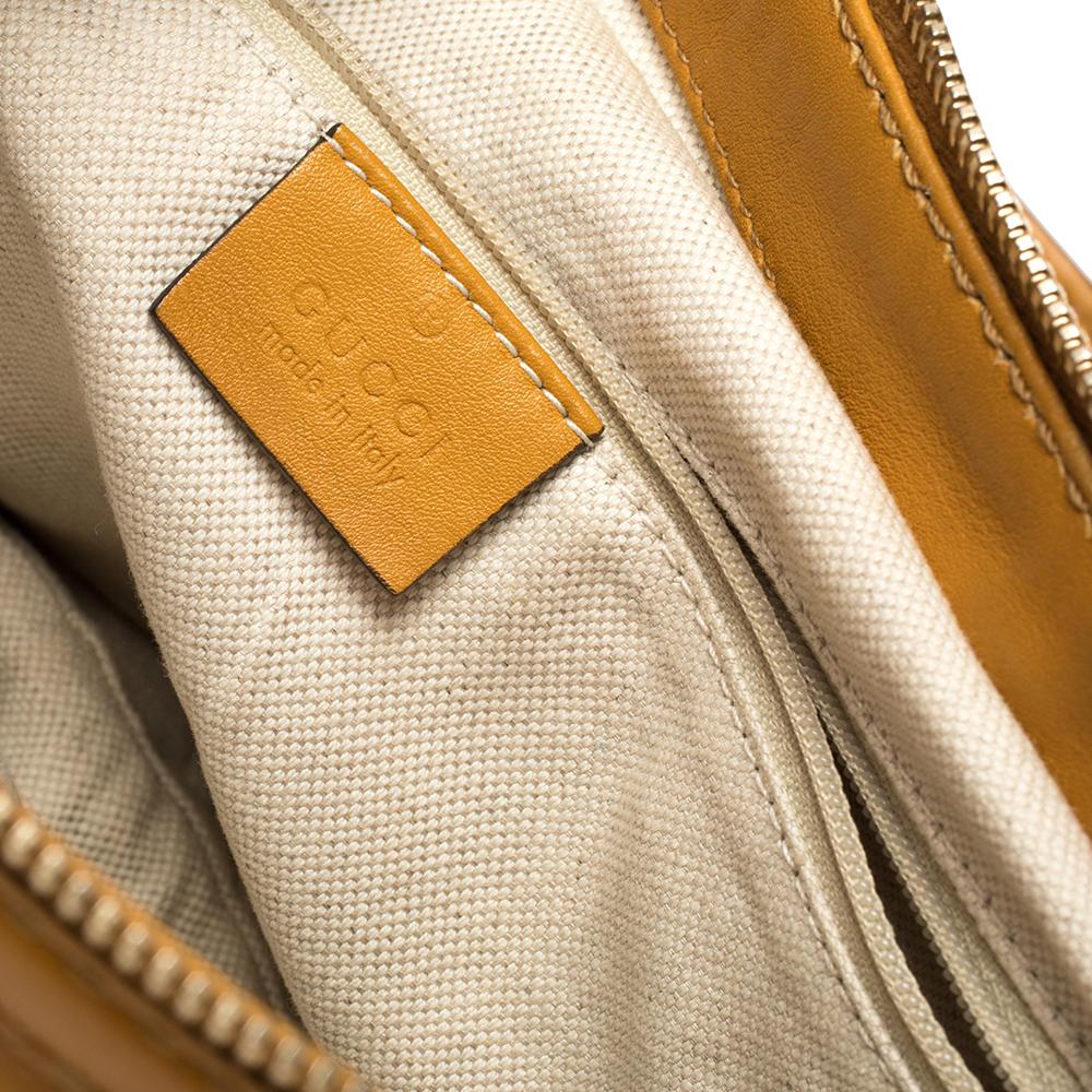 Gucci Senf Guccissima Leder Sukey Tote 4
