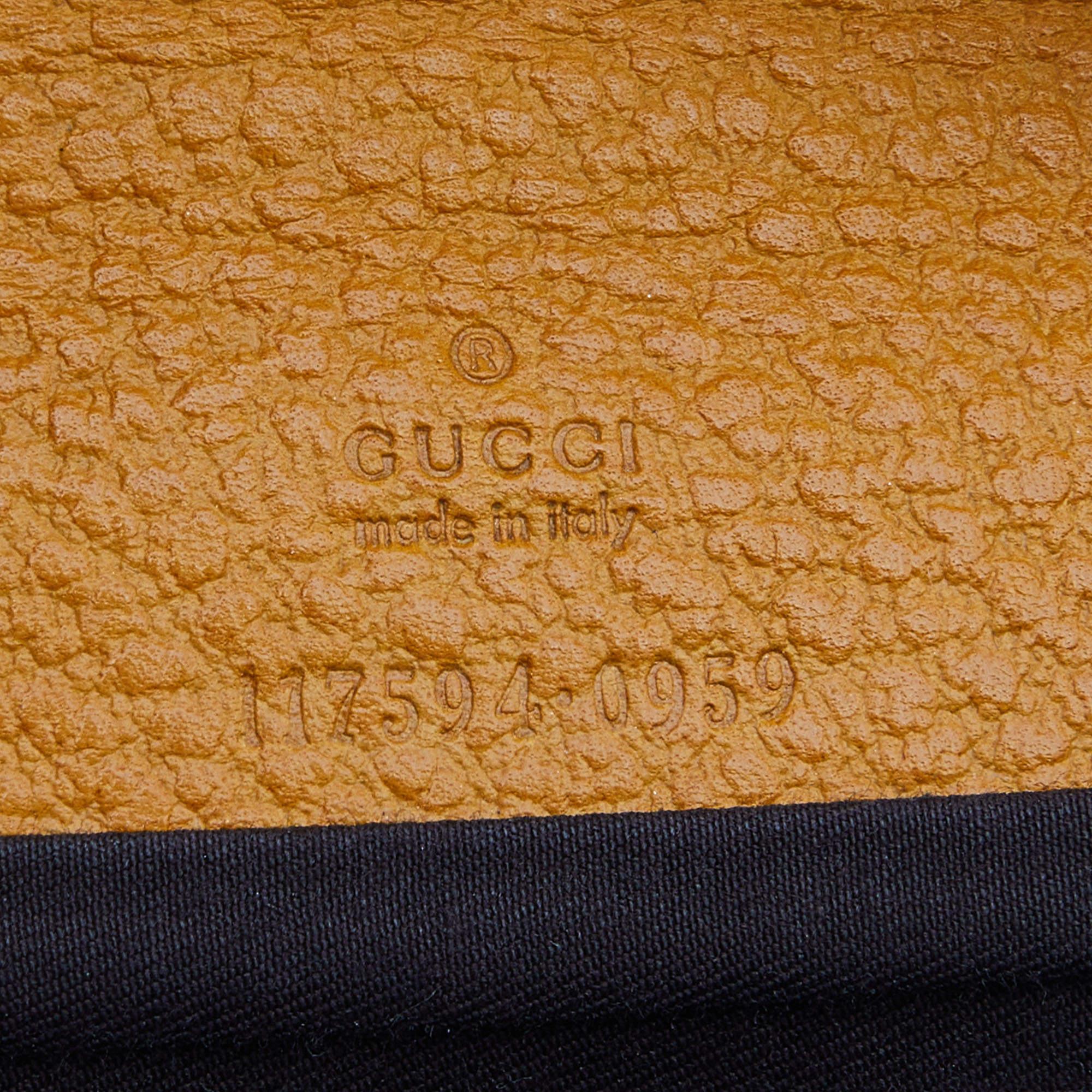 Gucci Mustard Leather Bamboo Bar Crossbody Bag 5