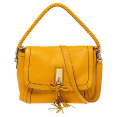 Gucci Mustard Leather Flap Bella Shoulder Bag