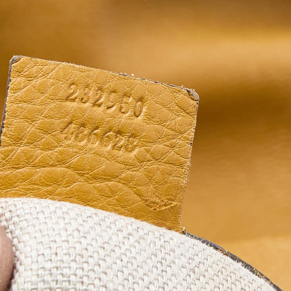 Gucci Mustard Leather Large Icon Bit Hobo 3
