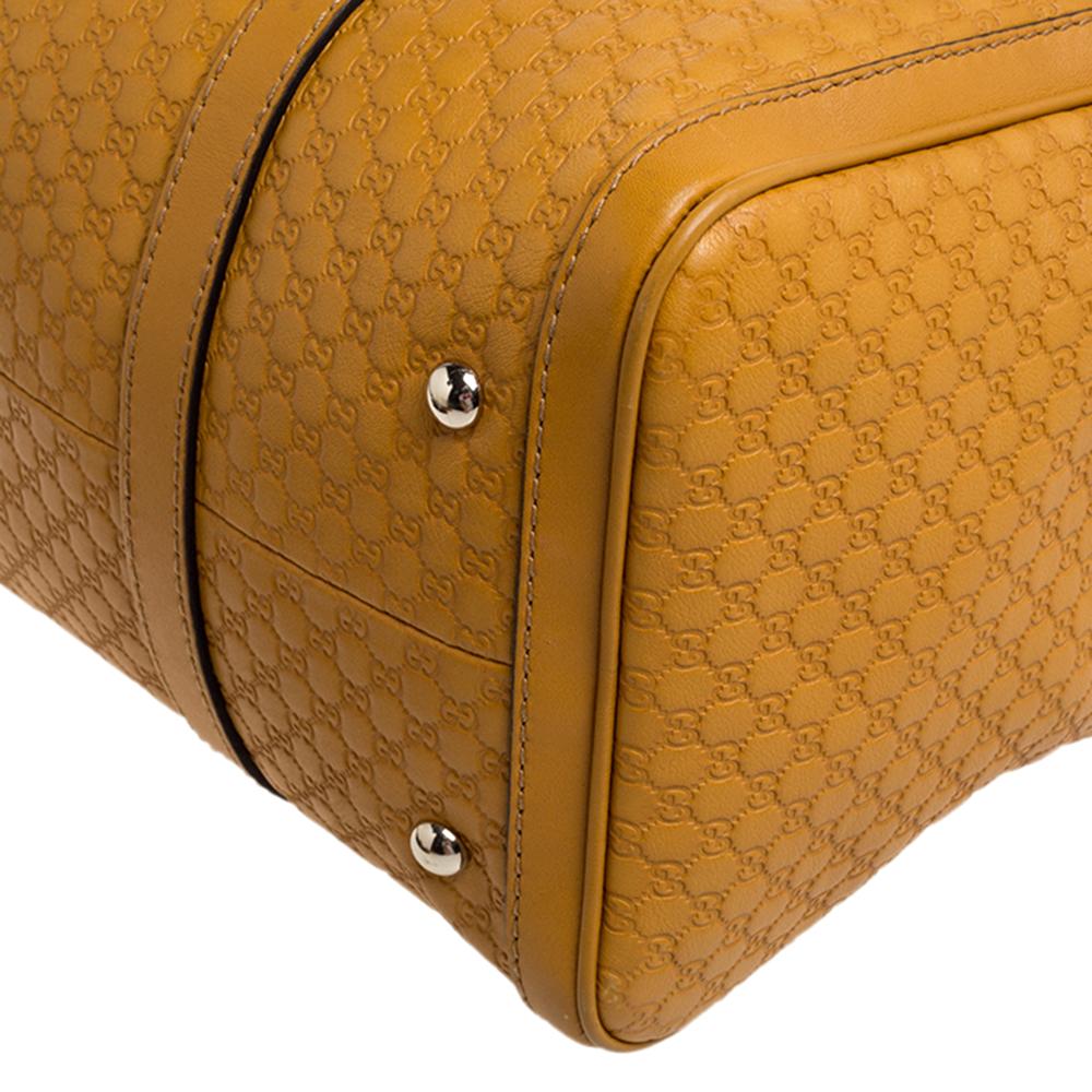 Gucci Mustard Microguccissima Leather Medium Joy Boston Bag 3