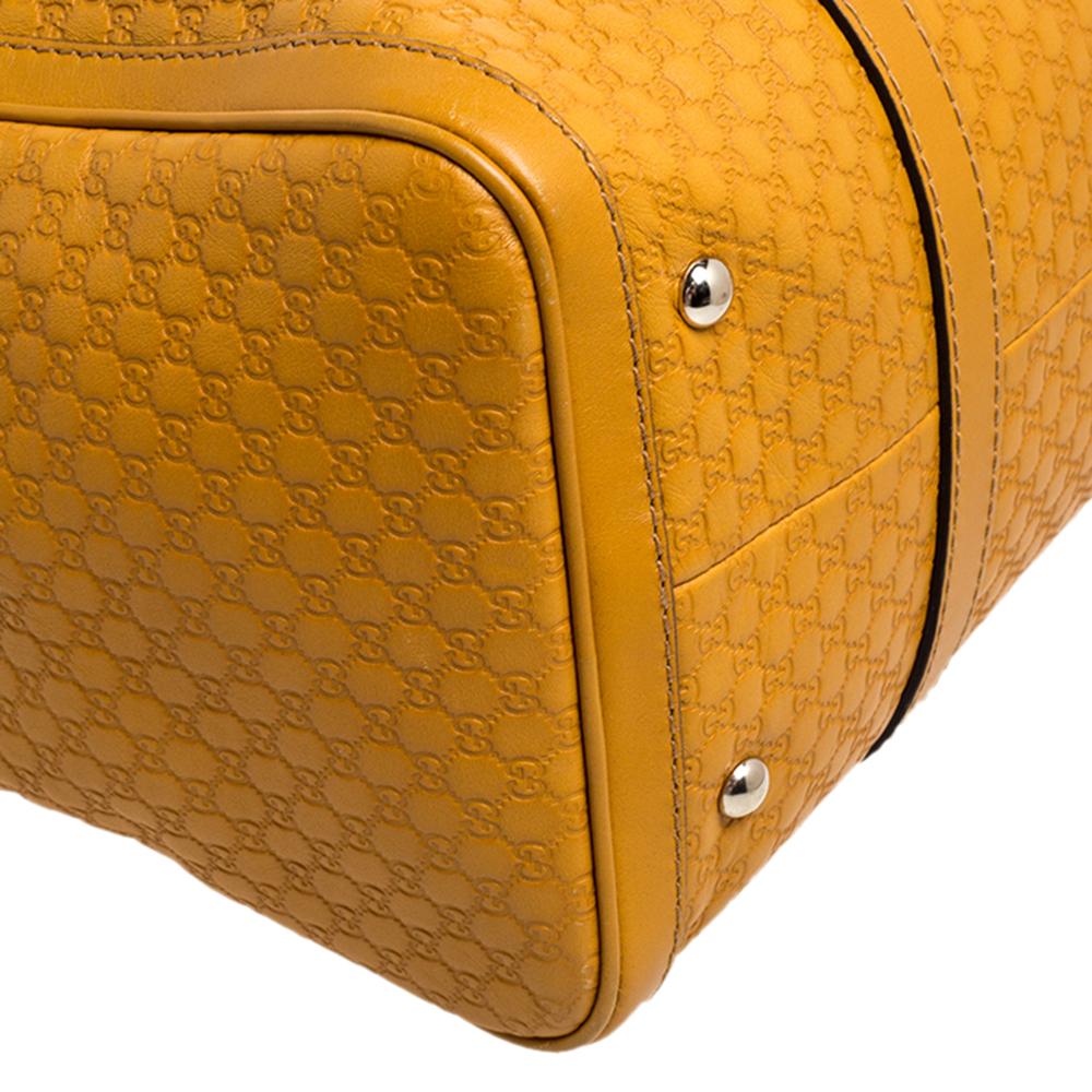Orange Gucci Mustard Microguccissima Leather Medium Joy Boston Bag