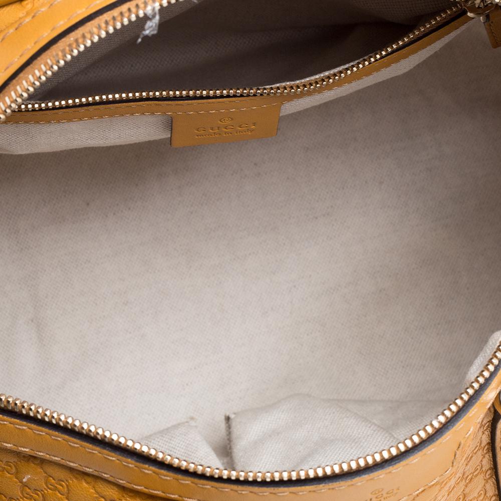 Women's Gucci Mustard Microguccissima Leather Medium Joy Boston Bag