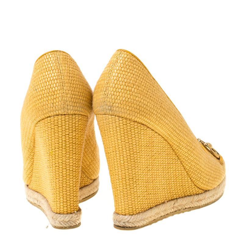 mustard wedge shoes