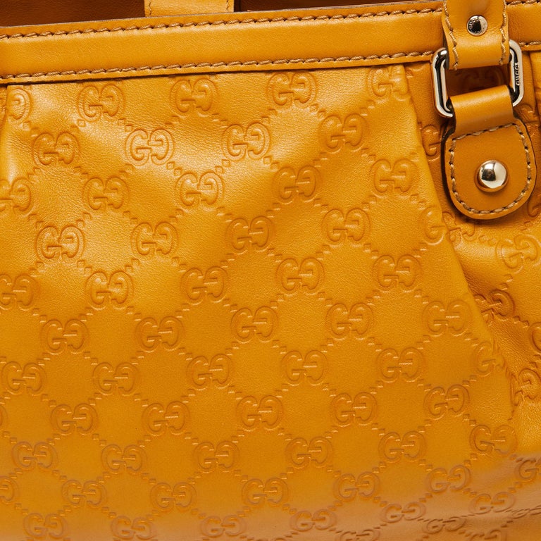 Gucci Mustard Yellow Guccissima Leather Sukey Tote For Sale at 1stDibs