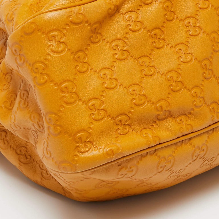 Gucci Mustard Yellow Guccissima Leather Sukey Tote For Sale at 1stDibs
