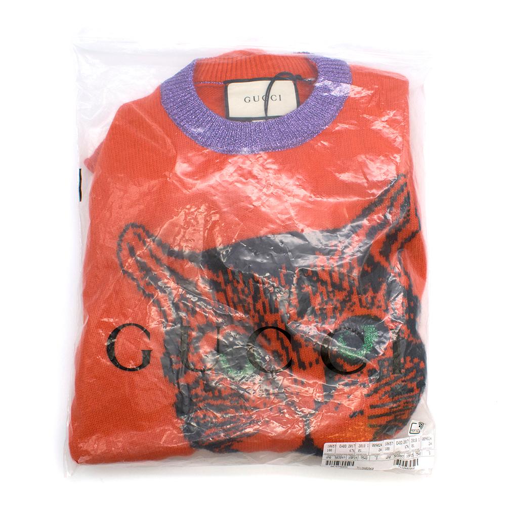 Gucci Mystic Cat Wool Knit Jumper S 2