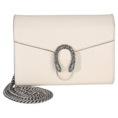 Gucci Mystic White Dollar Kalbsleder Mini Dionysus Kette Brieftasche
