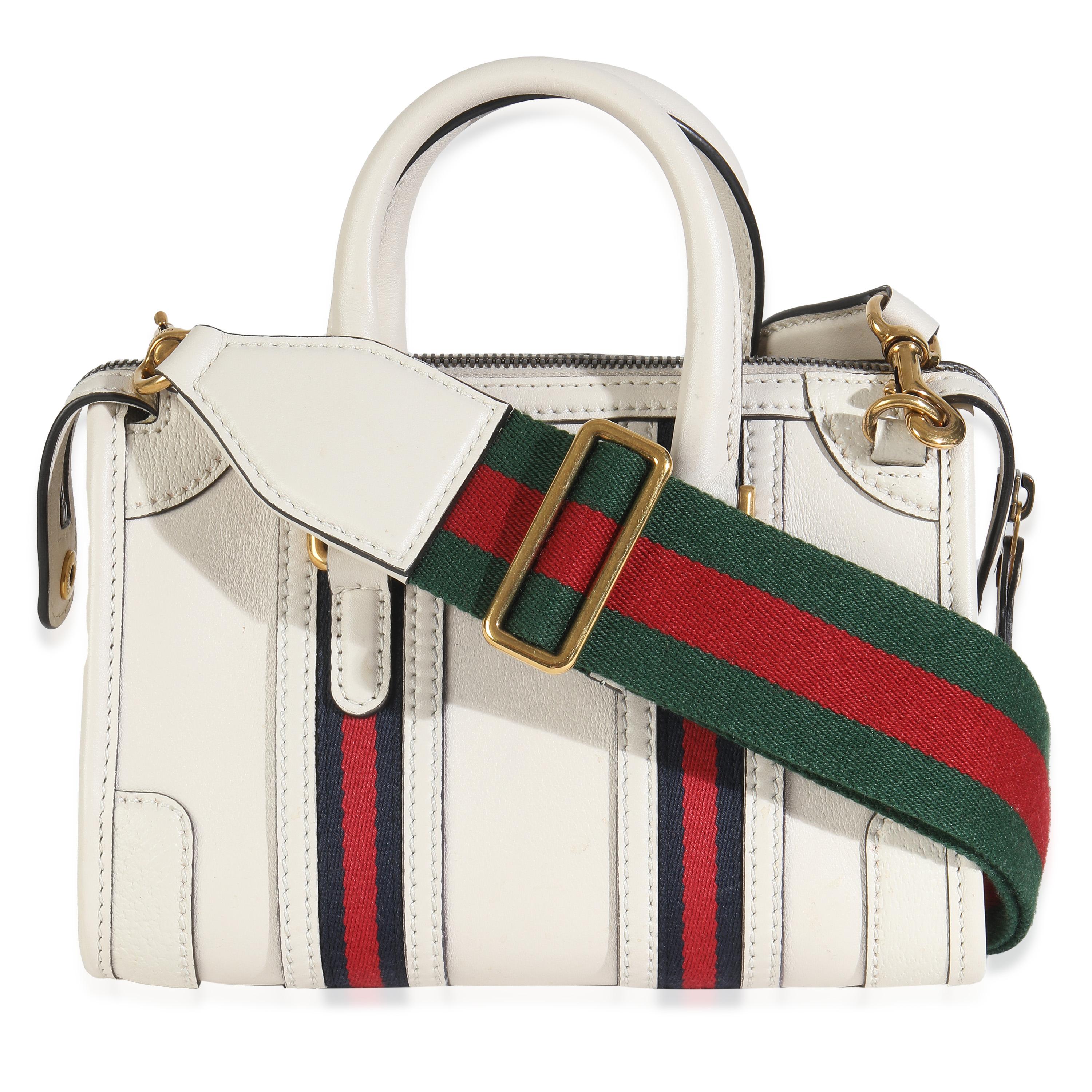 Gucci Mystic White Koi Calfskin Small Bauletto Duffle Top Handle Bag en vente 2