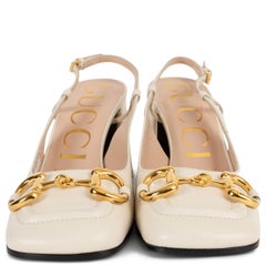 GUCCI Mystic White leather 2021 BABY Slingbacks Shoes 36