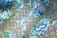 Gucci Navy Blooms Supreme GG Reversible Tote Bag 3gk68s