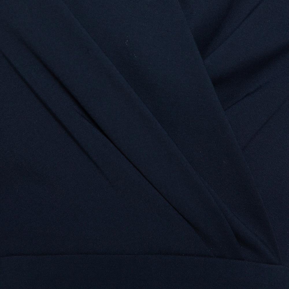 navy blue sleeveless dress