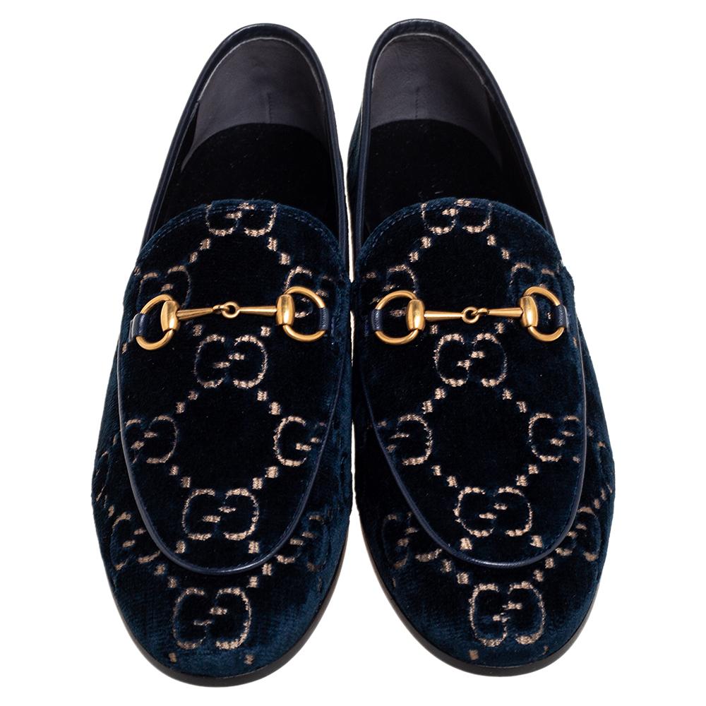 blue gucci loafers