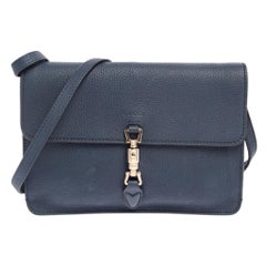 Gucci Navy Blue Leather Jackie Crossbody Bag