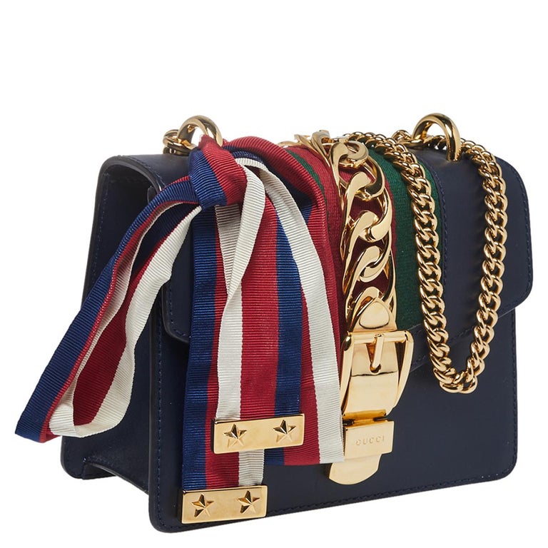 Gucci Sylvie Crossbody Bag Super Mini Red Leather Gold