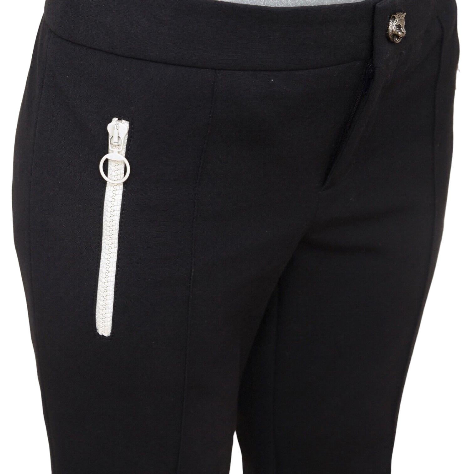 Black GUCCI Navy Blue Pant Zipper Slim Leg Off White Sz 40 2018 For Sale