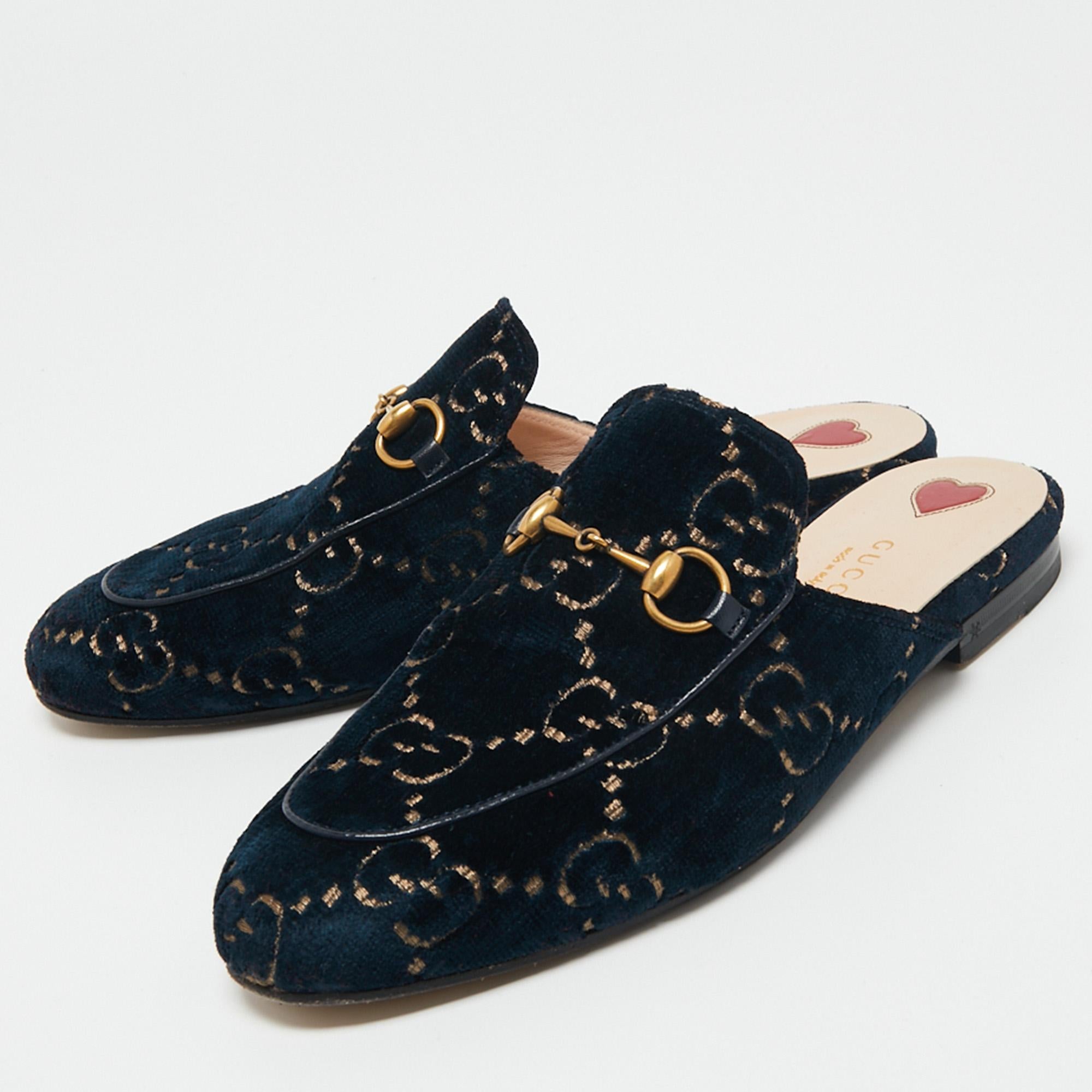 Blue Gucci Mule - For Sale on 1stDibs