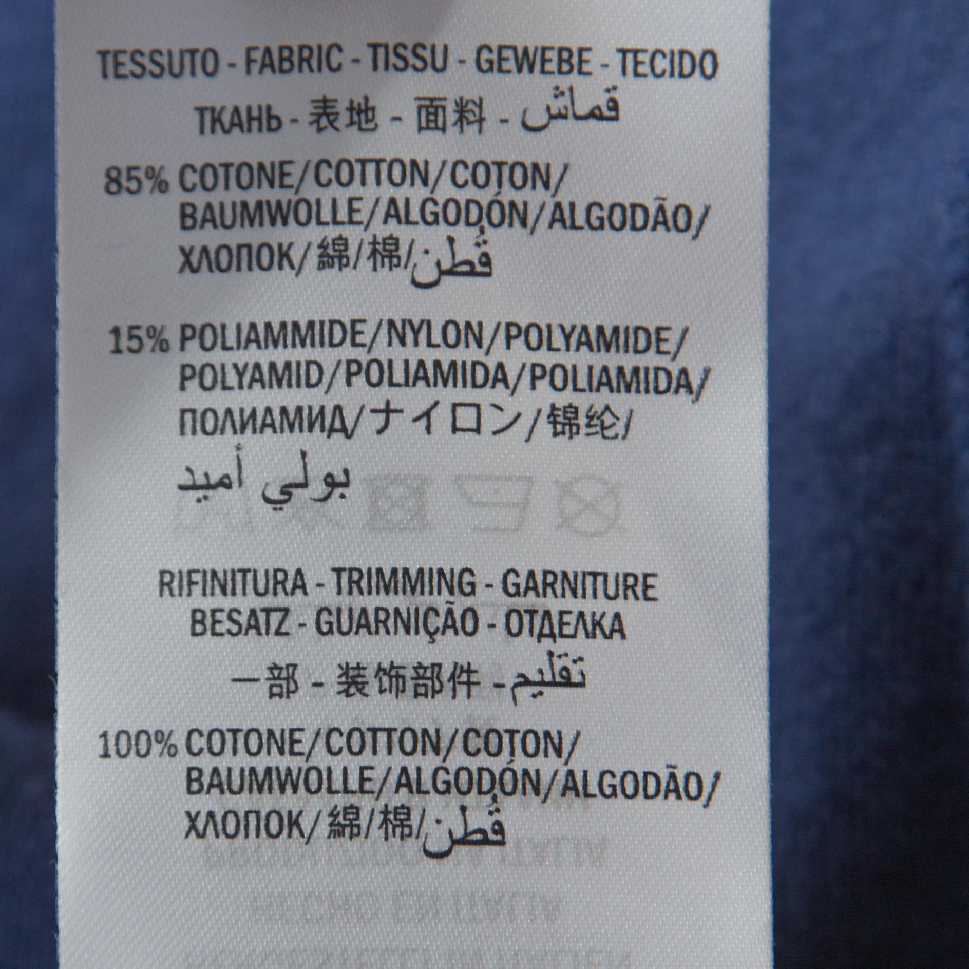 Gucci Marineblau Samt Paramount gedruckt Sweatshirt M im Zustand „Neu“ in Dubai, Al Qouz 2