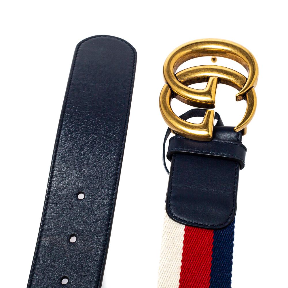 navy gucci belt