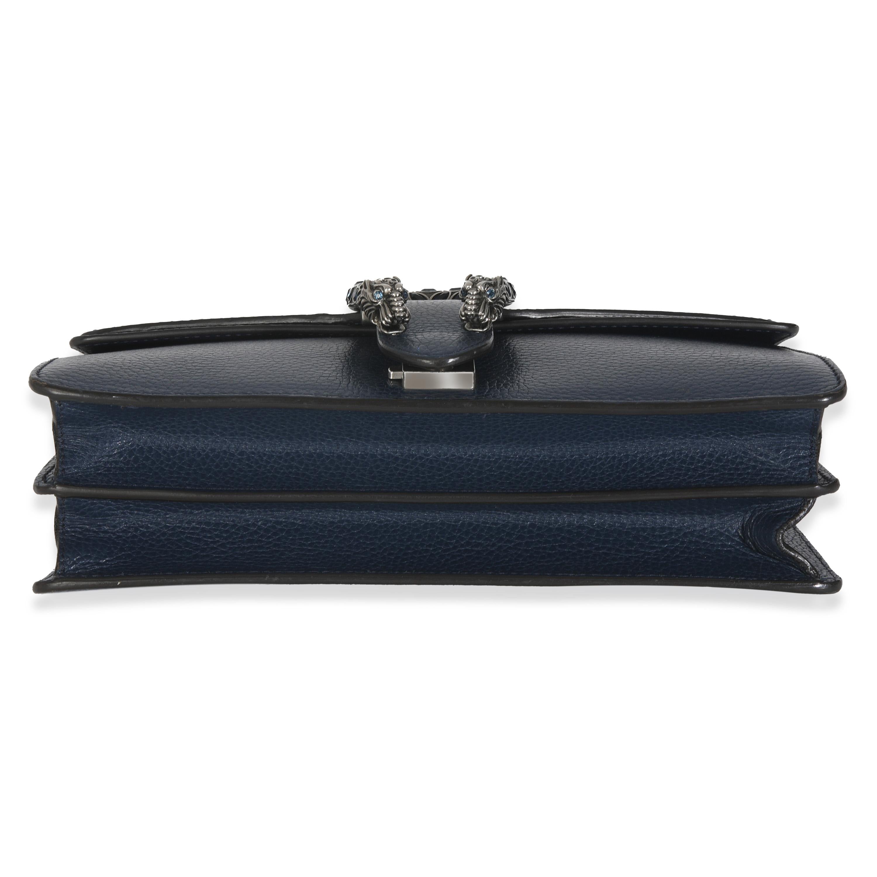 Gucci Navy Dollar Kalbsleder Medium Dionysus Tasche im Angebot 3