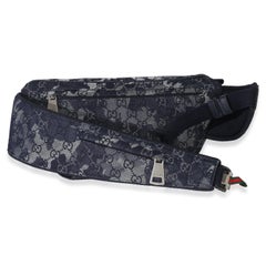 Gucci Navy GG Floral Canvas Belt Bag