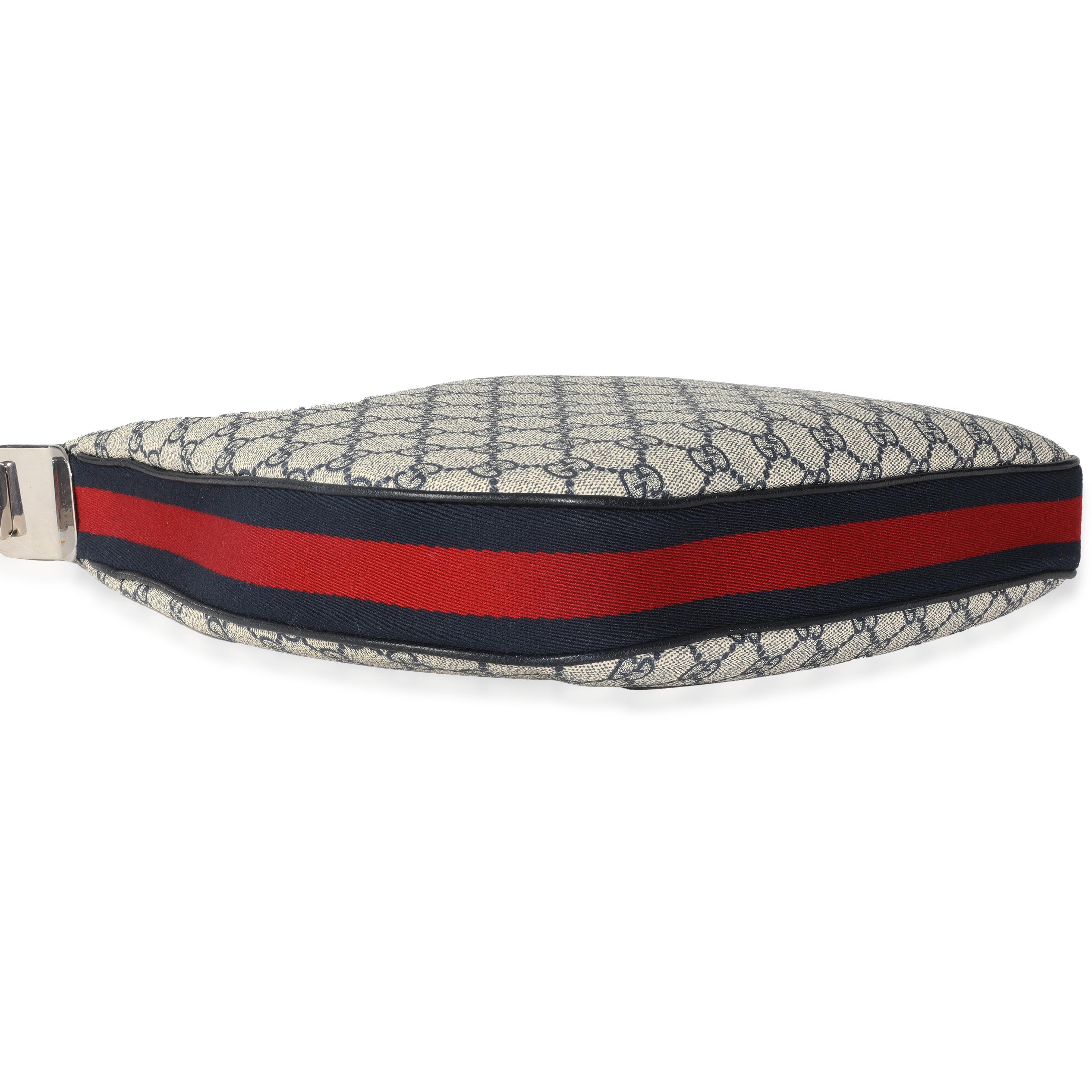 Gucci Navy GG Supreme Large Attache Bandoulière en vente 1