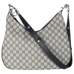Gucci Borsa a tracolla grande GG Supreme Navy